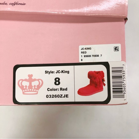 Juicy Couture JC-King red booties size 8 - Picture 10 of 12